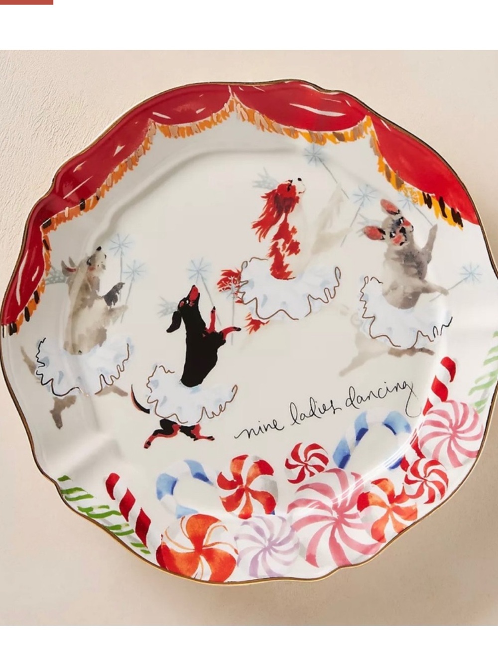 Anthropologie Inslee Fariss 12 Days Dessert Plate
